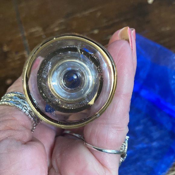 Vintage purple / gold perfume bottle with dabber - Picture 10 of 11